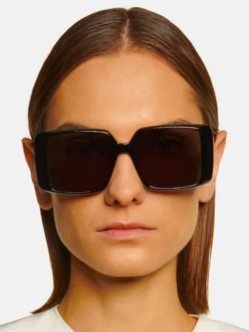 SAINT LAURENT SL451 001 BLACK OVERSIZED SQUARE SUNGLASSES